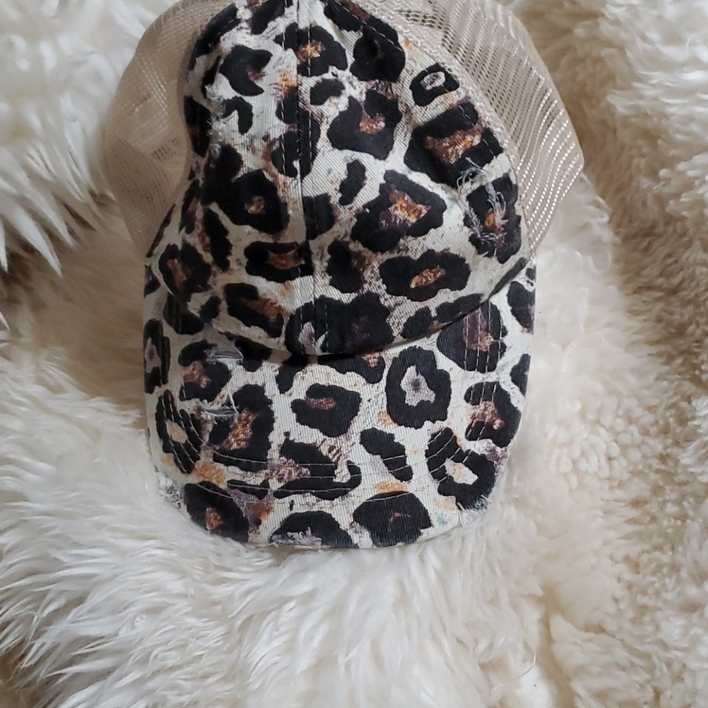 Brand new Leopard trucker hat